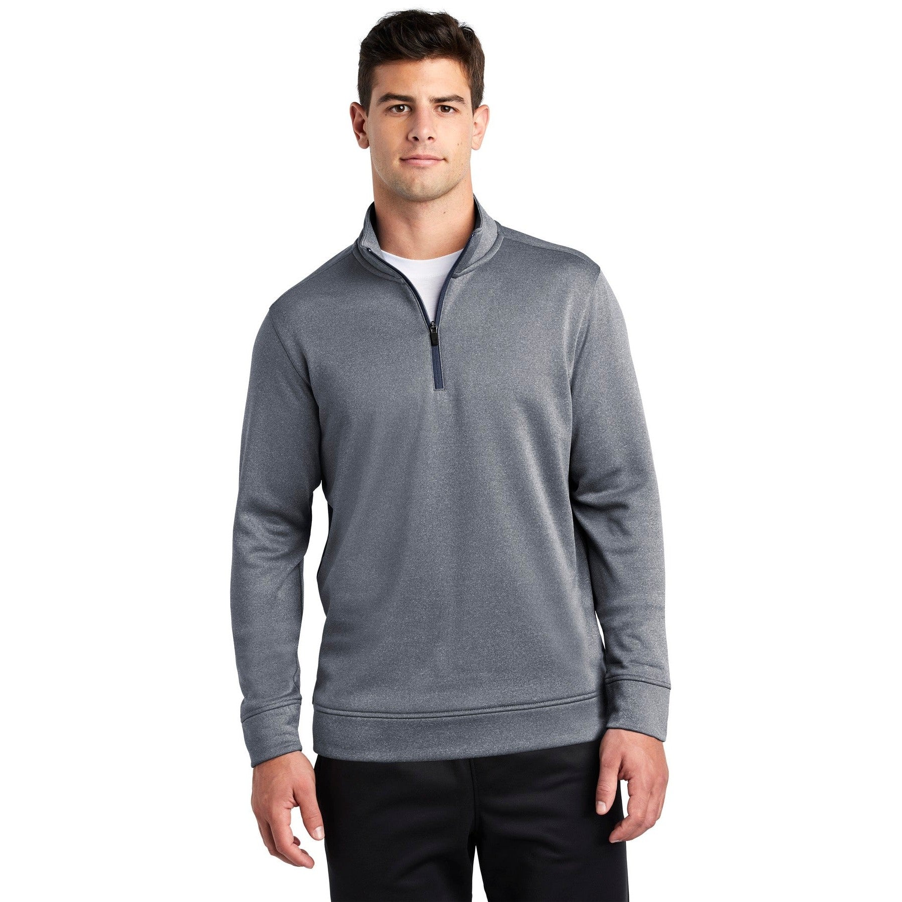 Sport-Tek-Sport-Tek ® PosiCharge ® Sport-Wick ® Heather Fleece 1/4-Zip Pullover. ST263-MedTech-3